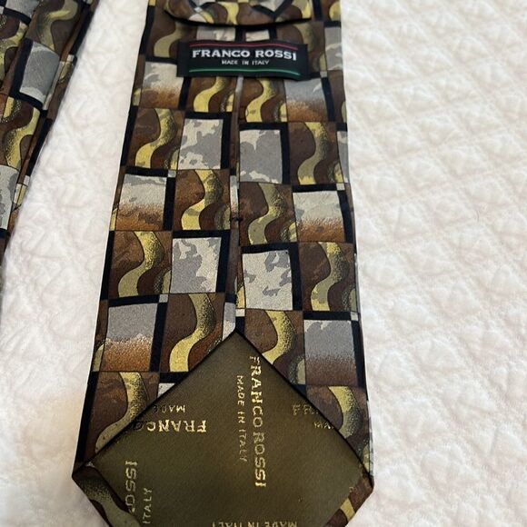 Franco Rossi Silk Neck Tie - Picture 3 of 5